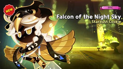 Stardust cookies falcon of the night sky costume gacha animation | Cookie Run Kingdom - YouTube