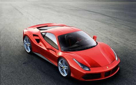 red ferrari, gtb, 2K, ferrari, ferrari 488 gtb HD Wallpaper