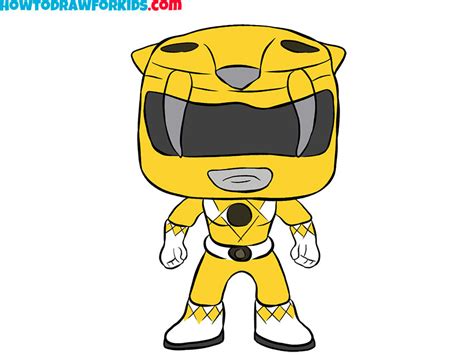 How to Draw Power Ranger - Easy Drawing Tutorial For Kids