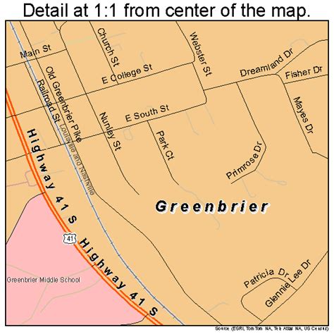 Greenbrier State Park Map