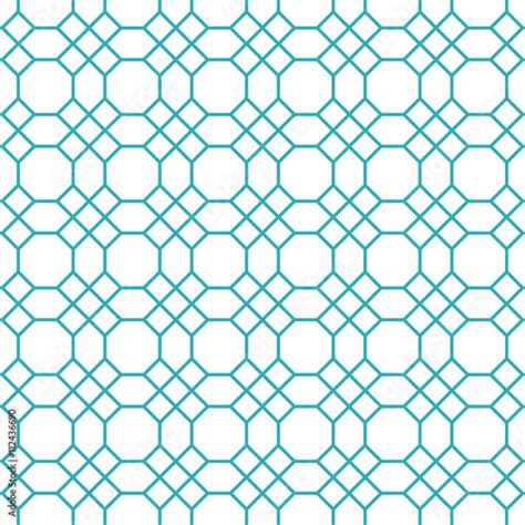 Octagons pattern vector. Octagons seamless pattern. Blue octagon shape pattern background ...