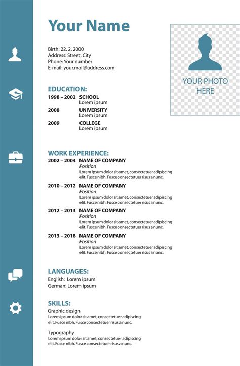 Blank Resume Forms - Free Printable Resume Templates | Free printable resume templates, Free ...