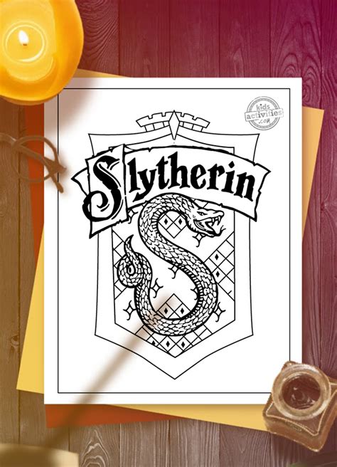 The Best Harry Potter Slytherin Coloring Pages For Kids