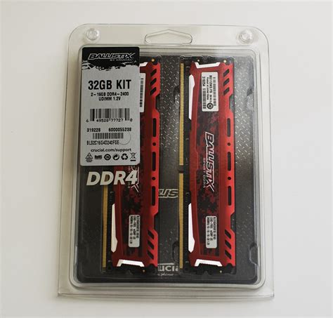 Crucial Ballistix Sport LT 2400MHz 32GB (2x16GB) DDR4 Review | Play3r