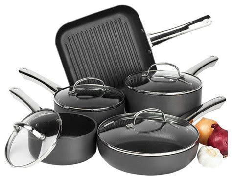 Stanley Rogers Techtonic Cookware Set 5pc - Contemporary - Cookware ...