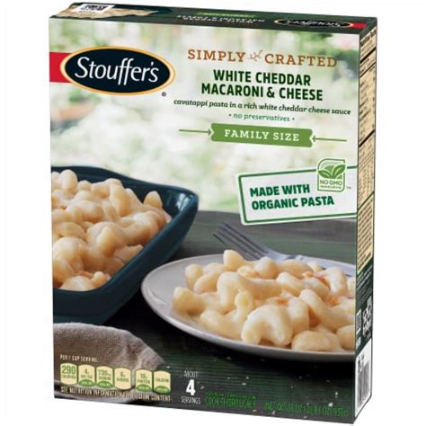 Stouffer's Simply Crafted White Cheddar Macaroni & Cheese Family Size Frozen Meals, 33 oz - Fred ...