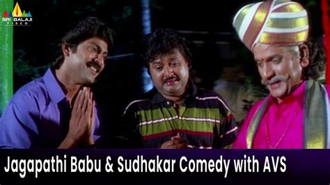 Jagapathi Babu & Sudhakar Comedy with AVS | Subhakankshalu | Telugu Movie Comedy Scenes - YouTube