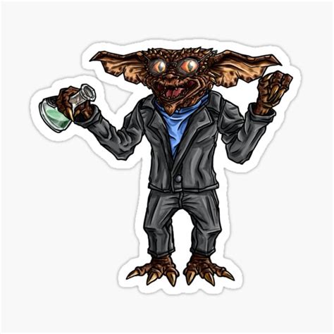 "Gremlins 2 -- The Brain Gremlin With Smart Vial" Sticker for Sale by ...