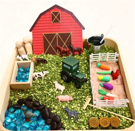 ON THE FARM Loose Parts Sensory Bin - Etsy