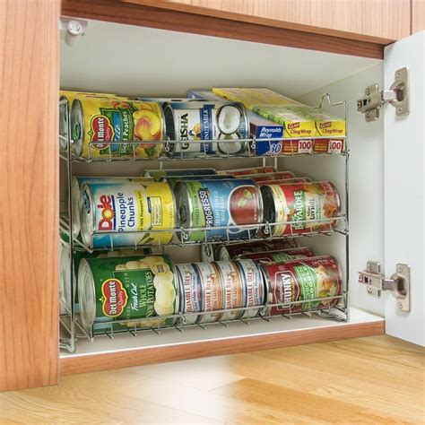 Sorbus Can Organizer Rack, 3-Tier Stackable Can Tracker & Pantry Cabinet Organizer Holds up to ...