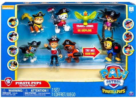 Paw Patrol Pirate Pups Action Pack Exclusive Figure 8-Pack Pirate Pups Spin Master - ToyWiz