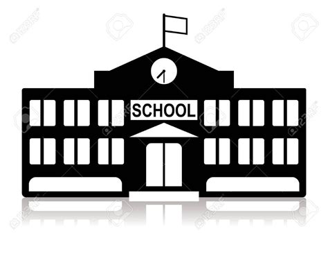 library building clipart black and white - Google Search | School ...