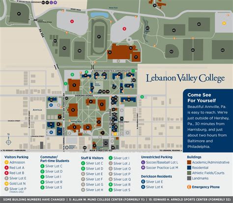 Lebanon Valley College Campus Map