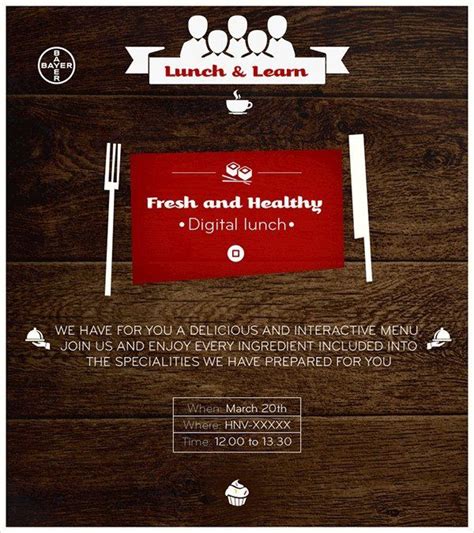 Lunch and Learn Invitations 19 Lunch Invitations Psd Vector Eps | Printable invitation templates ...