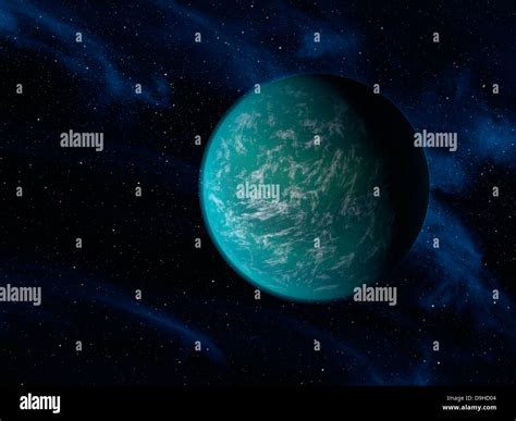 Artist's concept of Kepler 22b, an extrasolar planet found to orbit the ...