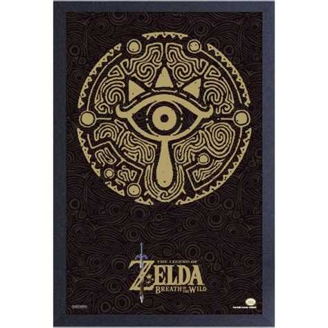 The Legend of Zelda: Breath of the Wild Sheikah Eye Framed Art Print