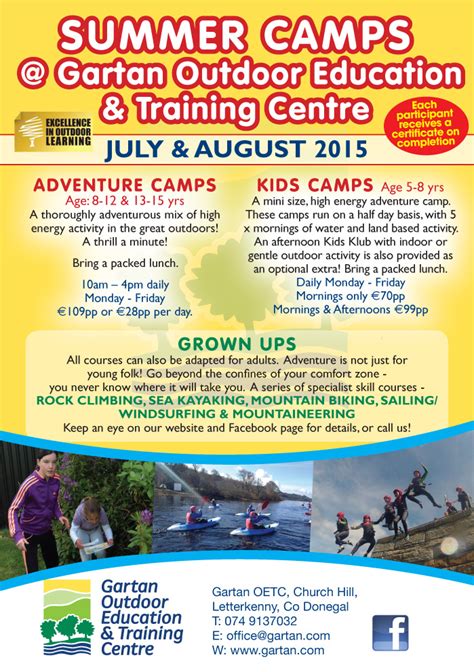 gartan summer 2 – Gartan Outdoor Education & Training Centre