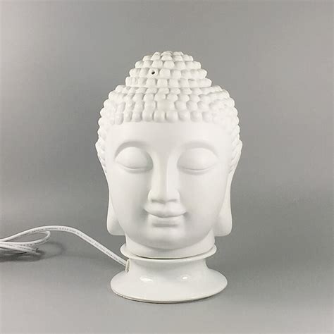 Electric Buddha Head Oil Burner Lamp - Green-LIfe Aroma House