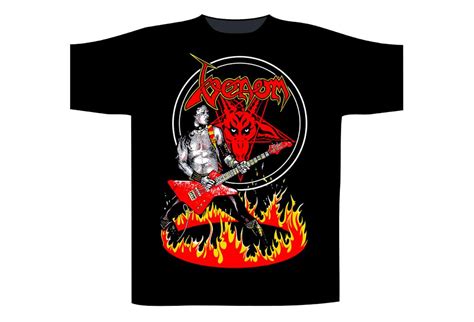 Venom - Cronos In Flames Official Men's Short Sleeve T-Shirt