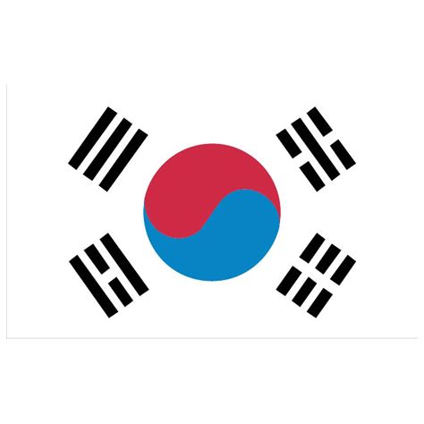 South Korea flag.eps Royalty Free Stock SVG Vector