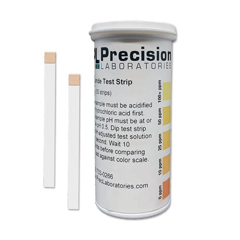 Fluoride Test Strip - Precision Laboratories Test Strips