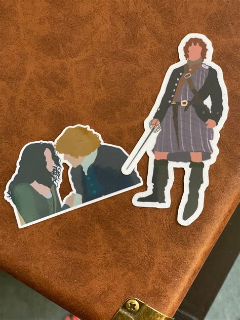 Outlander Stickers Jamie Fraser Sticker Claire Fraser - Etsy