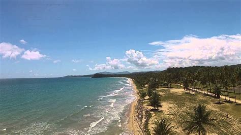 Drone flight at Punta Santiago Beach, Puerto Rico - YouTube