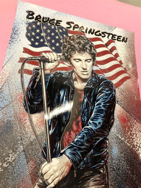 Bruce Springsteen (Dublin 1996) gig poster by Alex Wezta - French Paper ...