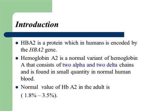 Hemoglobin A2. - ppt video online download