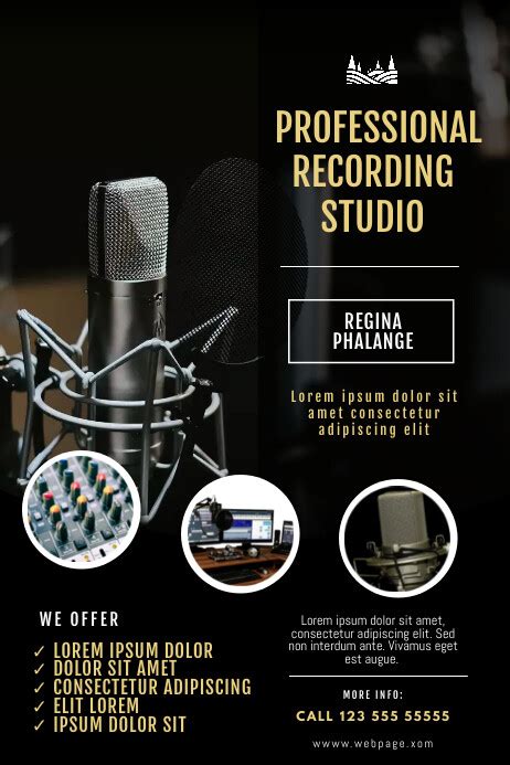 Copy of Recording Studio Flyer Template | PosterMyWall