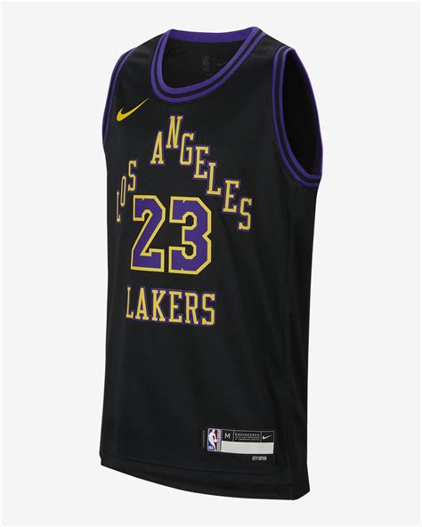 LeBron James Los Angeles Lakers 2023/24 City Edition Older Kids' Nike ...