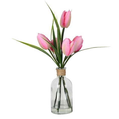 August Grove® Tulip Floral Arrangement in Vase & Reviews | Wayfair.ca