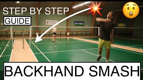 BADMINTON TECHNIQUE #58 - BACKHAND SMASH , BASIC TUTORIAL | Yonex, Badminton, Techniques