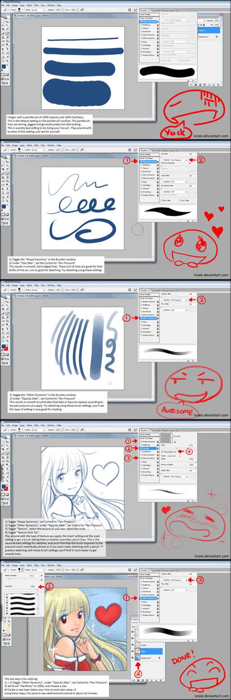 Photoshop Line Art Tutorial by Ivraie on DeviantArt