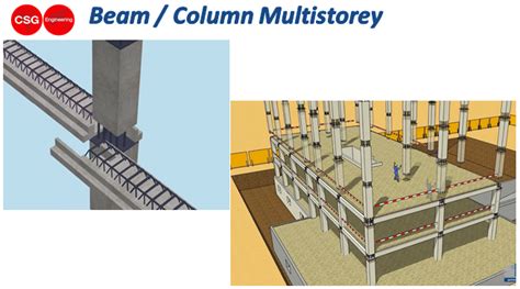 Precast Beam Column Multistorey system rigid Nodes - CSG Engineering