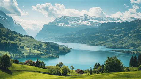 Wallpaper Switzerland, 5k, 4k wallpaper, Alps, mountains, meadows, lake, Nature #5650