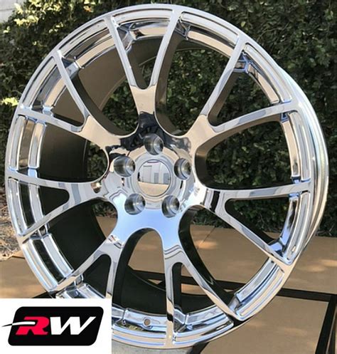 20 x9" inch Dodge Charger SRT Hellcat OEM Replica Wheels Chrome Rims 5x115