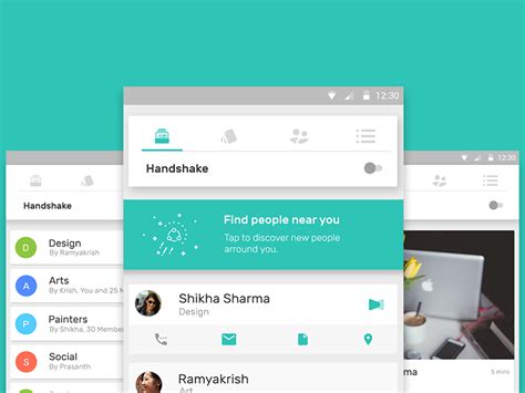 Handshake App Concept by Ramya on Dribbble