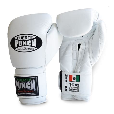 Mexican Fuerte Elite Boxing Gloves - 16 oz - Punch® Equipment Gold ...