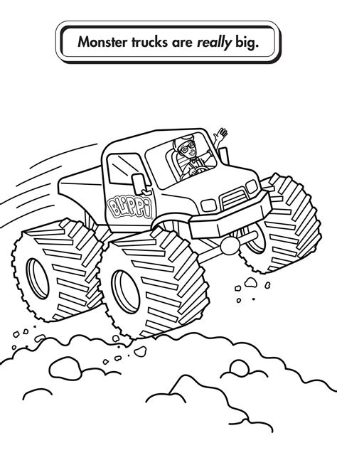 Blippi Coloring Pages Sketch Coloring Page