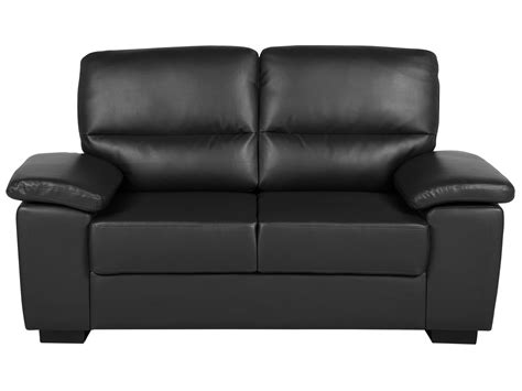 Two Seater Sofa Bed Black Leather | Baci Living Room