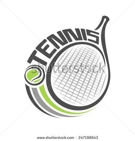 Vector Illustration Logo Racket Lawn Tennis Stock Vector (Royalty Free ...