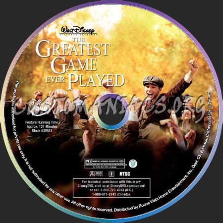 The Greatest Game Ever Played dvd label - DVD Covers & Labels by ...