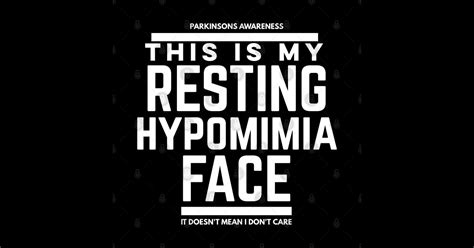 This Is My Resting hypomimia Face (Face Mask) - Parkinsons Disease - Sticker | TeePublic