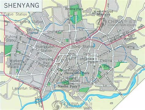 Shenyang City Map, China Shenyang City Map - Shenyang Travel Guide