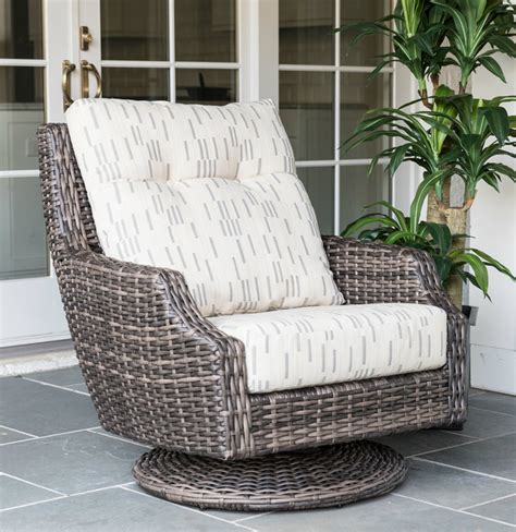 High Back Wicker Swivel Rocker Patio Chairs ~ Outdoor Rocker Patio ...