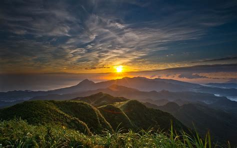 Morning, mountain, sunrise wallpaper | nature and landscape | Wallpaper ...