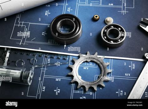 Different kinds of engineering tools on construction drawings ...