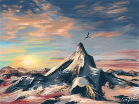 The Lonely Mountain by MissMachineArt on DeviantArt