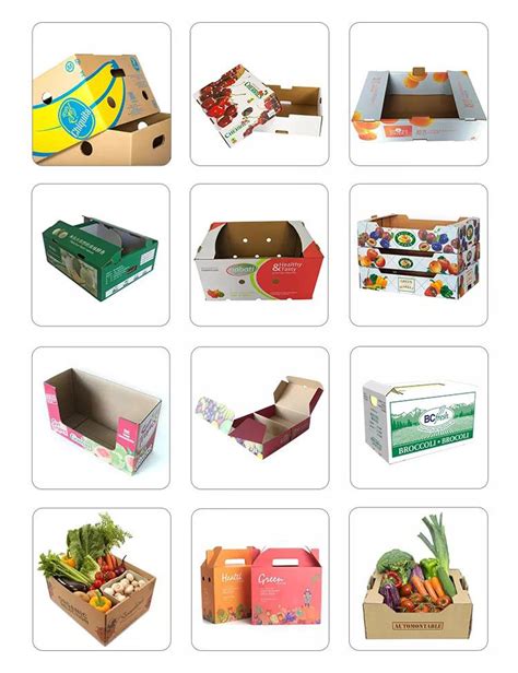 Custom rigid corrugated fruit box packaging - Hongcai printing